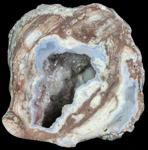 Crystal Filled Dugway Geode (Polished Half) #67484